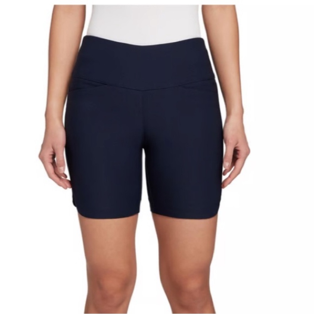 Lady Hagen Tummy Control Golf Shorts Dark Navy Small 7" Inseam NWT Country Club